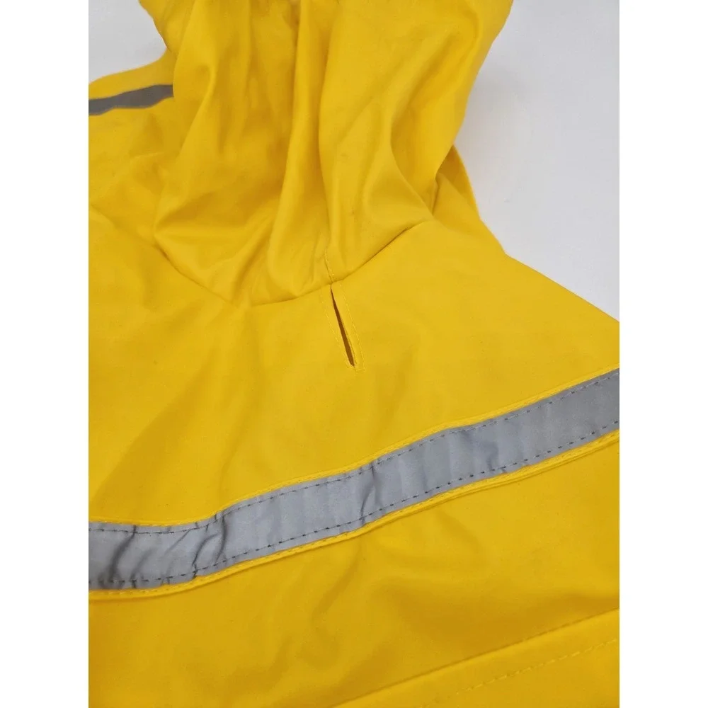 Pet Dog Raincoat Protection Hood Large with Reflective Stripe Strip‎